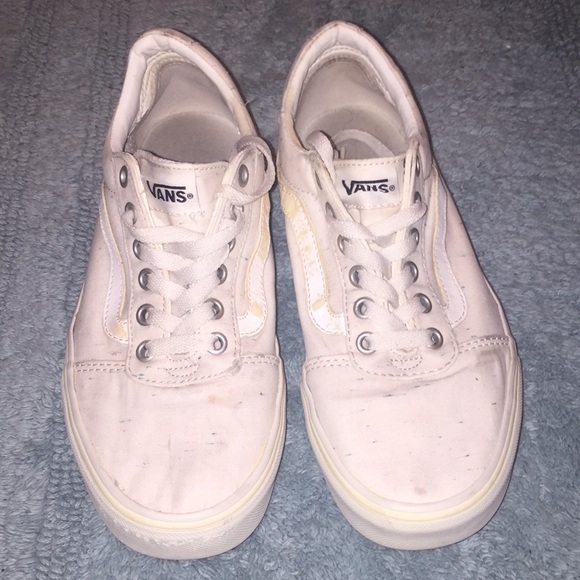 Vans Shoes - White Color-Speckled old skool Vans